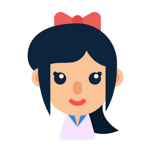 Female, mongolian skin, woman, diversity, nationality, japanese, school girl icon